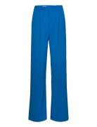 Velia Bukser Bottoms Trousers Straight Leg Blue Minus