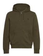 Double-Knit Full-Zip Hoodie Tops Sweat-shirts & Hoodies Hoodies Khaki ...