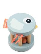 Wooden Rattle Birdee Blue Toys Baby Toys Educational Toys Activity Toy...