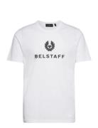 Belstaff Signature T-Shirt Sky Blue Designers T-shirts Short-sleeved W...