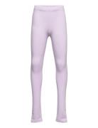 Leggings Basic Brushed Solid Bottoms Leggings Purple Lindex