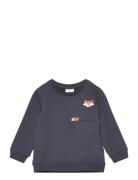 Nbmown Ls Sweat Bru Tops Sweat-shirts & Hoodies Sweat-shirts Navy Name...