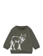 Sweatshirt Tops Sweat-shirts & Hoodies Sweat-shirts Khaki Green Sofie ...