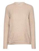 Mlana Vita L/S Knit Top 2F A. Tops Knitwear Jumpers Beige Mamalicious