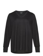 Vlucca, L/S, Blouse Tops Blouses Long-sleeved Black Zizzi