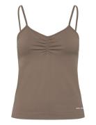 Natalisw Top Tops T-shirts & Tops Sleeveless Brown Sofie Schnoor