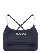 Active Jersey Seasonal Sport Bras & Tops Sports Bras - All Navy Ganni