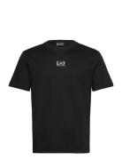 T-Shirt Tops T-shirts Short-sleeved Black EA7