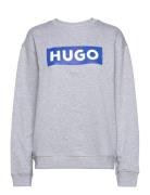 Classic Crew_B Tops Sweat-shirts & Hoodies Sweat-shirts Grey HUGO BLUE