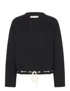 Pd-Ronya Linn Rope Knit Tops Knitwear Jumpers Black Pieszak