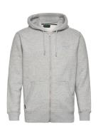 Essential Logo Zip Hoodie Tops Sweat-shirts & Hoodies Hoodies Grey Sup...