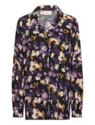 Wa-Tila 2 Tops Blouses Long-sleeved Purple Wasabiconcept