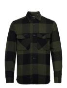 Onsmilo Life Ls Check Overshirt Tops Overshirts Green ONLY & SONS