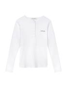 Marette C'est La Vie/Gots Tops T-shirts & Tops Long-sleeved White Mais...