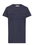 Tonal As Ss T-Shirt Tops T-shirts Short-sleeved Navy GANT