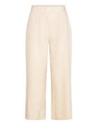 Frjuna Cu 1 Bottoms Trousers Straight Leg Beige Fransa