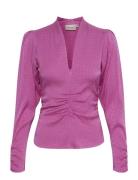 Brinagz Blouse Tops Blouses Long-sleeved Pink Gestuz