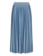 Vinitban Midi Skirt - Noos Knelangt Skjørt Blue Vila