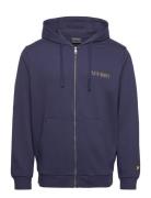 Collegiate Full Zip Hoodie Tops Sweat-shirts & Hoodies Hoodies Navy Ly...