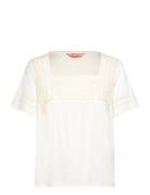 The Earth Blouse Tops Blouses Short-sleeved White ODD MOLLY