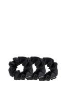 Silk Scrunchies 4 Cm Black Accessories Hair Accessories Scrunchies Bla...