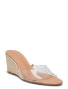 Vinyl Wedge Sandals Sko Wedge Beige Mango