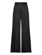 Izzasw Trousers Bottoms Trousers Wide Leg Black Sofie Schnoor