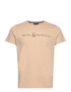 Bowman Tee Sport T-shirts Short-sleeved Beige Sail Racing