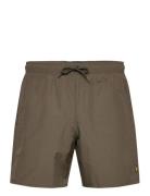 Plain Swimshort Badeshorts Khaki Green Lyle & Scott