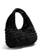 Pckinna Waffle Shoulder Bag Bags Top Handle Bags Black Pieces