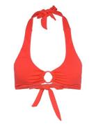 Aruana Rib Halter Croptop Bikinitopp Orange Hunkemöller