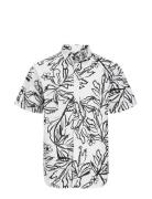 Jorlafayette Aop Shirt Ss Ln Tops Shirts Short-sleeved White Jack & J ...