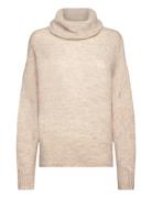 Ihkamara Rn Tops Knitwear Turtleneck Beige ICHI