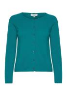 Rwlaica Ls O-Neck Raglan Cardigan Tops Knitwear Cardigans Blue Rosemun...