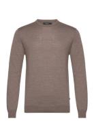 Margrate Tops Knitwear Round Necks Brown Matinique