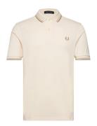 Twin Tipped Fp Shirt Tops Polos Short-sleeved Cream Fred Perry