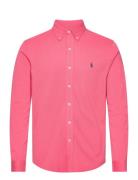 Featherweight Mesh Shirt Designers Shirts Casual Pink Polo Ralph Laure...