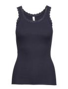 Sc-Sarona Tops T-shirts & Tops Sleeveless Blue Soyaconcept