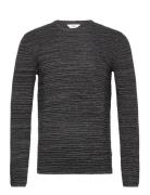 Sdstruan Tops Knitwear Round Necks Grey Solid