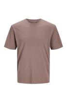 Jjeorganic Basic Tee Ss O-Neck Noos Tops T-shirts Short-sleeved Brown ...