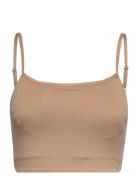 Lunar Luxe Bra Top Sport Bras & Tops Sports Bras - All Beige Moonchild...