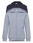 Sweat Jacket W. Hood Tops Sweat-shirts & Hoodies Hoodies Blue Minymo