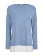 Sc-Biara Tops Knitwear Jumpers Blue Soyaconcept