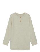 Nmmkab Ls Top Noos Tops T-shirts Long-sleeved T-shirts Beige Name It