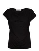 T-Shirt Tops T-shirts & Tops Short-sleeved Black Rosemunde