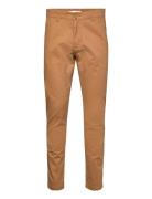 Luca Slim Chino Pant Gots/Vegan Bottoms Trousers Chinos Brown Knowledg...