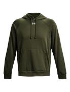 Ua Rival Fleece Hoodie Sport Sweat-shirts & Hoodies Hoodies Khaki Gree...