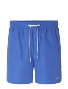 Slhdane-Swimshorts Badeshorts Blue Selected Homme