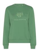 Reg Tonal Shield C-Neck Sweat Tops Sweat-shirts & Hoodies Sweat-shirts...