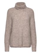 Cubrava Rollneck Tops Knitwear Turtleneck Brown Culture